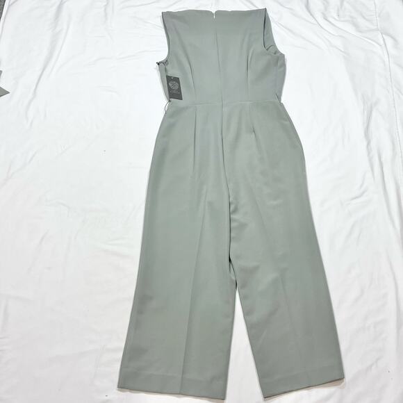 Vince Camuto Jumpsuit Ethereal Dawn Women Size 0 Smoked Sage Green Sleeveless - Picture 4 of 14